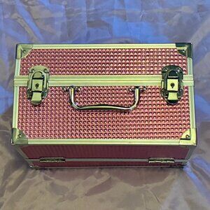 Large Metallic Pink Caboodles